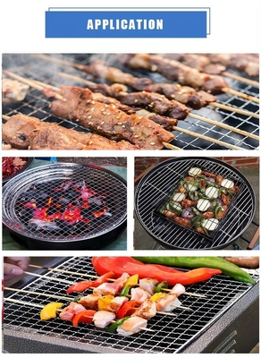 Приготовление пищи / Печение / Барбекю Портативная и многоразовая BBQ проволочная сетка для приключений на открытом воздухе 15-100 см Длина прямоугольной панели