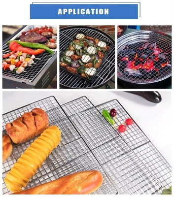 2 см/5 см Ноги/ноги Неприкасающаяся BBQ сетка Удобная металлическая конструкция для легкой очистки и идеального барбекю