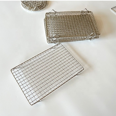 Угли BBQ Grill Mesh Неприкасаемая и прочная нержавеющая сталь для легкого обжарки 2 см / 5 см Ноги / ноги