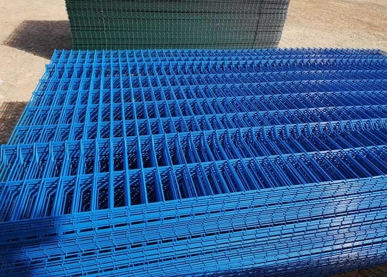 Круглый Pvc загородки сада ячеистой сети столба покрыл оцинкованную сталь